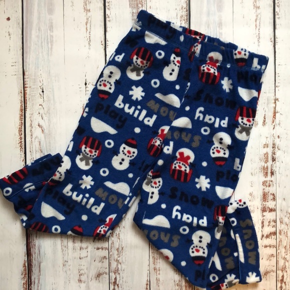 Blue Snowman PJ set - Picture 4 of 5